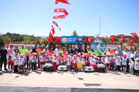 Kaş’ta Çocuk Trafik Eğitim Parkı açıldı
