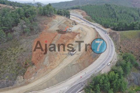 Kalkan-Fethiye Yolu projesinde çalışmalar devam ediyor